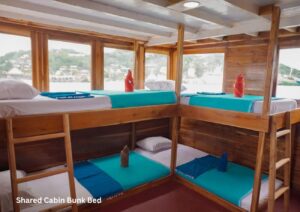 Shared Cabin (4 Bunk Beds – Upper Deck)